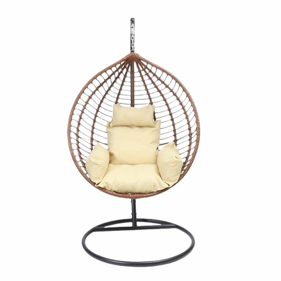Urban Cocoon Tan Cushion Set for Hanging Egg Chair - Picture 3 of 8